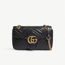 Gucci Bolsa Tiracolo de Couro GG Marmont Inspired